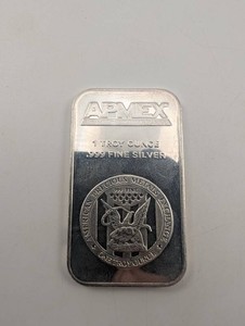 APMEX 1 Troy Ounce .999 Fine Silver Bar