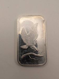 1 Troy Ounce .999 Fine Silver Eagle Art Bar
