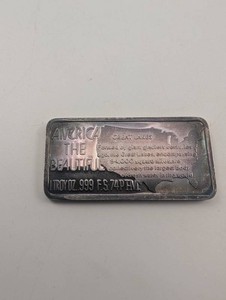 America the Beautiful Great Lakes 1 Troy Oz .999 Fine Silver Art Bar
