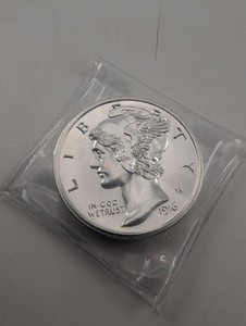 2oz Mercury Dime Style 999 Silver Round