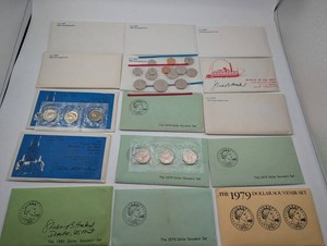 U.S. Mint Dollar Souvenir Set Mixed Lot 1978-1980