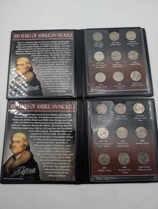 100 Years of American Nickels Complete Type Set Albums (Lot of 4)