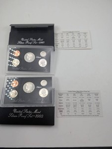 1992 & 1997 U.S. Mint Silver Proof Sets (Lot of 2)