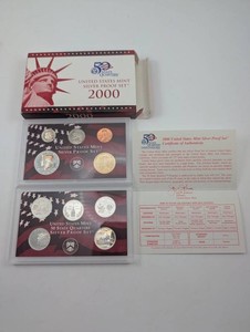2000 United States Mint Silver Proof Set 50 State Quarters