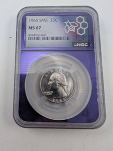 1965 SMS Washington Quarter NGC MS67
