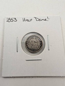 1853 Seated Liberty Half Dime