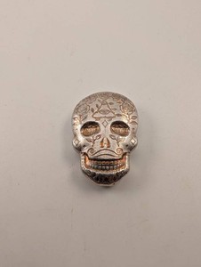 999 Fine Silver Skull 2 Troy Oz