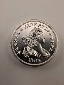 Liberty 1804 Silver Round 2 Troy Oz .999 Fine