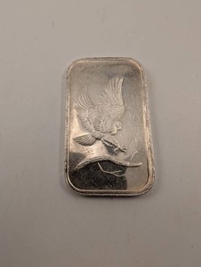 One Troy Ounce .999 Fine Silver Eagle Bar