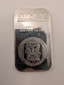 APMEX 1 Troy Ounce .999 Fine Silver Bar