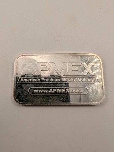 APMEX 1 Troy Ounce .999 Fine Silver Bar