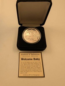 Welcome Baby 1 Troy Ounce .999 Fine Silver Coin