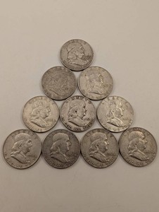 Franklin Half Dollar Group (Lot of 10)