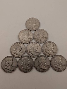 Franklin Half Dollar Lot (10)