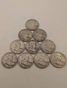 Vintage Franklin Half Dollars (Lot of 10)