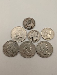 Mixed Silver Coin Group of 7