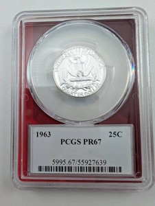 1963 PCGS PR67 Washington Quarter 25C