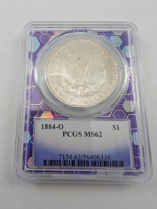 1884-O Morgan Silver Dollar PCGS MS62