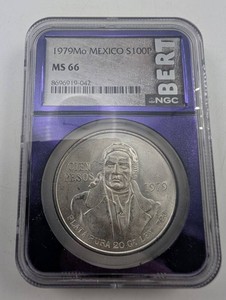 1979 Mo 100 Pesos NGC MS 66