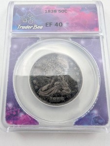 1838 Seated Liberty Half Dollar Certified EF40
