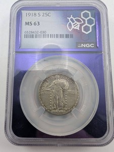 1918-S Standing Liberty Quarter NGC MS63