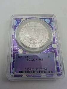 1881-CC Morgan Silver Dollar PCGS MS63