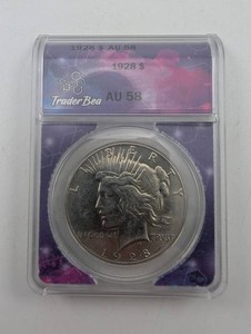 1928 Peace Silver Dollar AU58