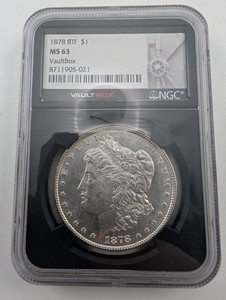1878 8TF Morgan Silver Dollar NGC MS 63