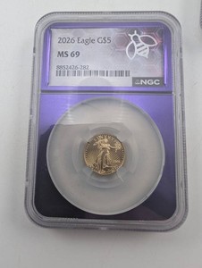 2026 Eagle G$5 NGC MS 69 110 Oz Gold