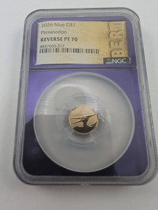 2026 1g 22kt Gold Niue Pteranodon NGC Reverse PF70 G$1