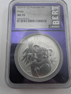 2024 P125 Koala NGC MS70 Silver Dollar