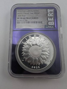 2025 P American Liberty Series Silver 1 Oz Medal NGC PF 70 Ultra Cameo