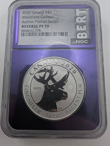 2020 Woodland Caribou $2 NGC Reverse PF70