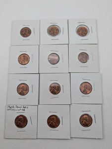 1960-D Small Date Lincoln Cents (Lot of 12)