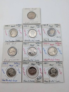 Jefferson Proof Nickel Collection (Lot of 9)