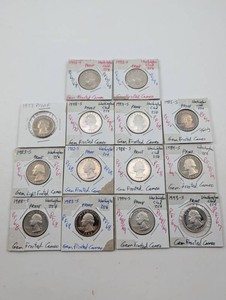 Vintage Washington Proof Quarter Collection (Lot of 12)