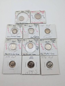 Proof Roosevelt Dime Collection (Lot of 10)
