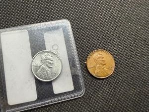 1943 S Steel Cent and 1948 S Wheat Cent