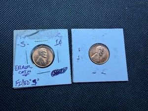 1955 S and 1955 D Wheat Pennies