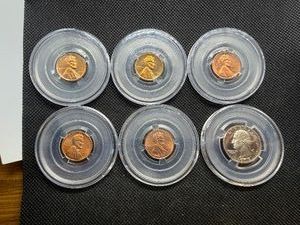 1959, 1962, 1963, 1967, 1996 D Lincoln Cents and 1978 S Washington Quarter