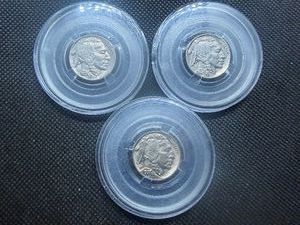 1935, 1936, 1938 D Buffalo Nickels