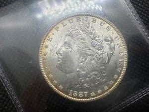 1887 Morgan Silver Dollar