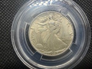 1945 Walking Liberty Silver Half Dollar