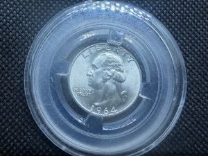 1864 Silver Washington Quarter