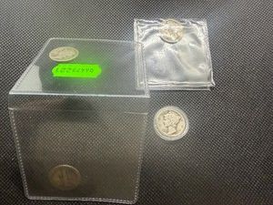 Four 1916 Barber Dimes