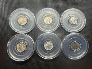 Five 1941 S and One 1941 Silver Mercury Dimes