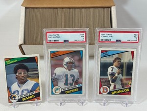 1984 Topps Football COMPLETE SET w PSA 7 NM Dan Marino and John Elway Rookie Cards