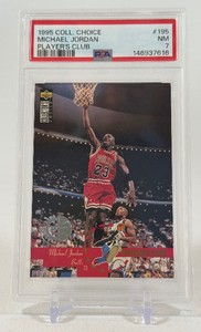 Michael Jordan PSA 7 NM Graded Glab 1995 Collectors Choice Players Club #195 Basketball Card