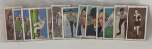 1930s Churchman Tobacco 13 Card Vintage Sports Lot