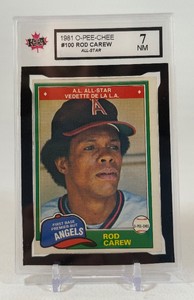 Rod Carew KSA 7 NM Graded Slab 1981 OPS #100 Vintage Baseball Card